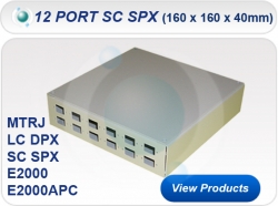 12 Port SC Simplex Screw Lid Wall Box